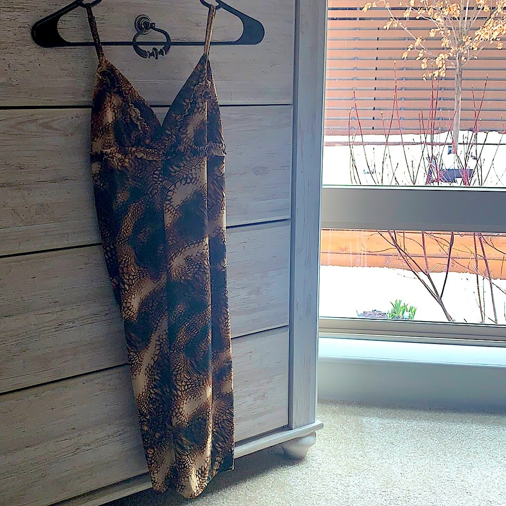 🐍 Snake Print Dress | Soft & Sexy
